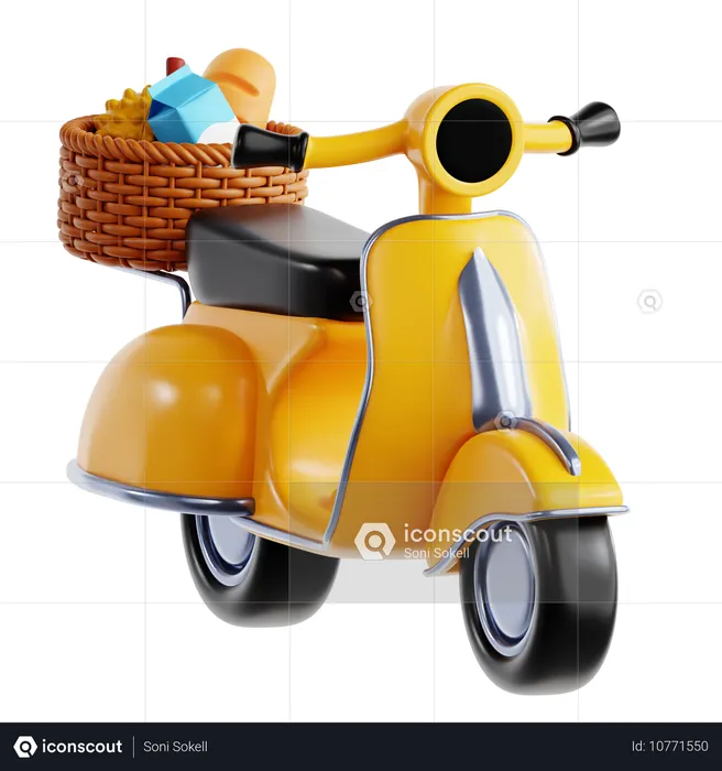 Grocery Delivery  3D Icon