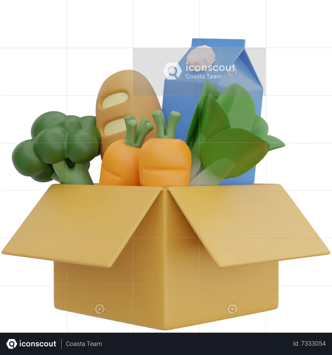 Grocery Package  3D Icon