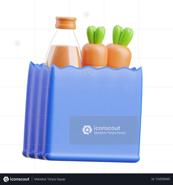 Grocery Shopping  3D Icon