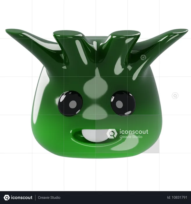 Gribouillage de Grome Emoji 3D Icon