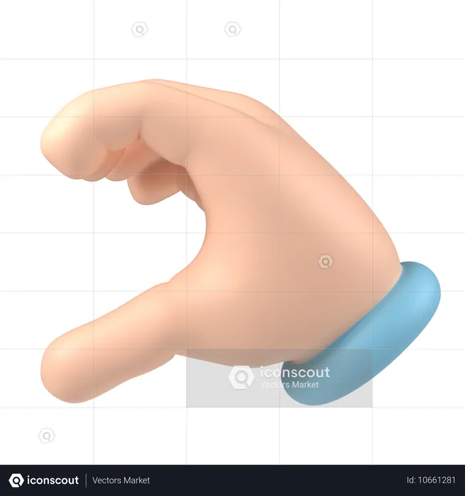 Größe Geste  3D Icon