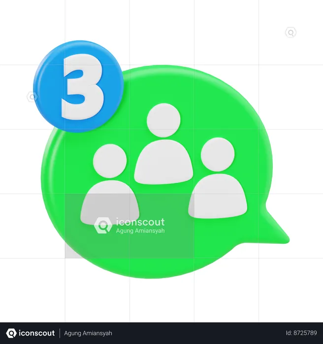 Group  3D Icon