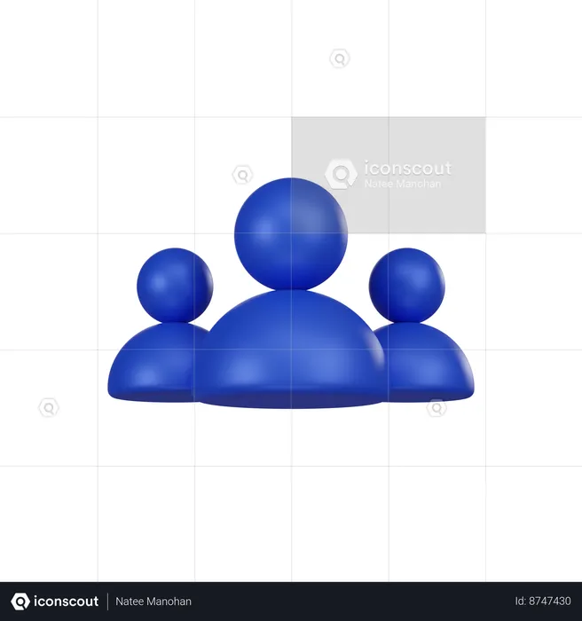 Group  3D Icon