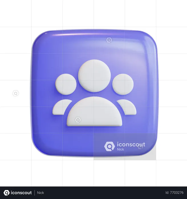 Group  3D Icon