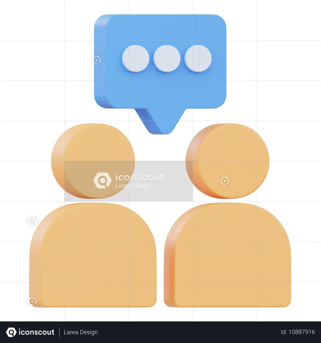 Group Discussion  3D Icon