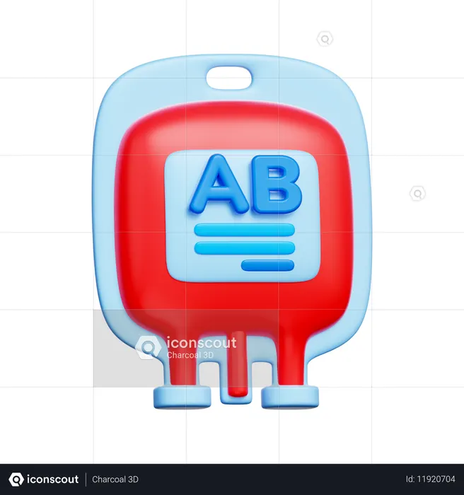 Groupe sanguin ab  3D Icon
