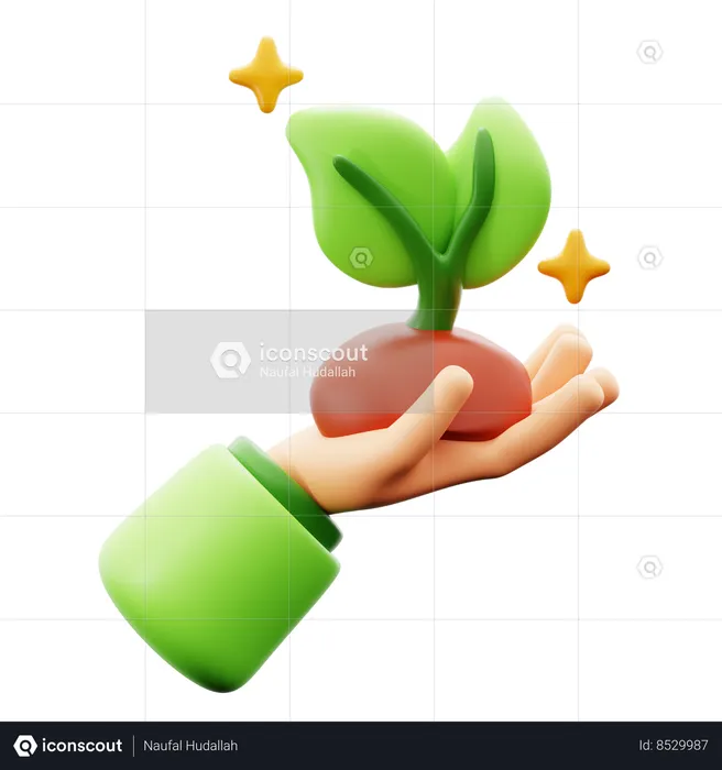 Grow More Plants  3D Icon