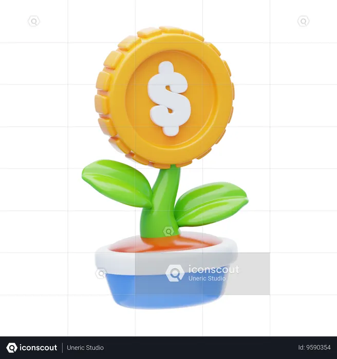 Growth  3D Icon