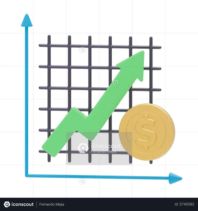 Growth  3D Icon