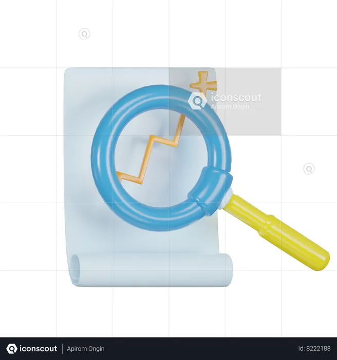 Growth Analysis  3D Icon