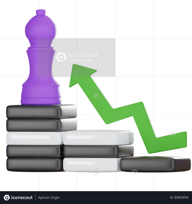 Growth Chart  3D Icon