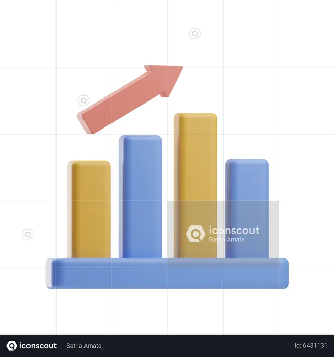 Growth Chart  3D Icon