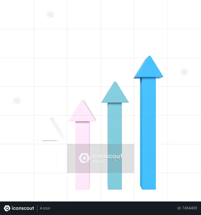 Growth Chart  3D Icon