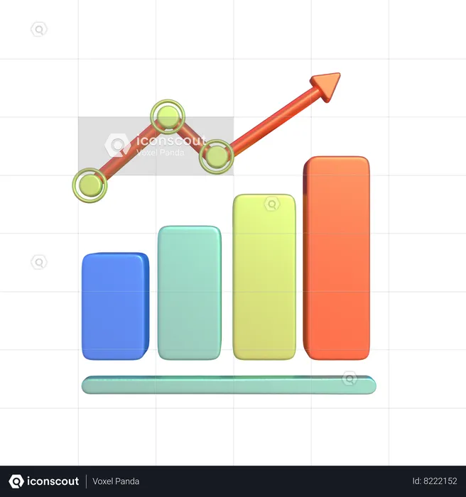 Growth Chart  3D Icon