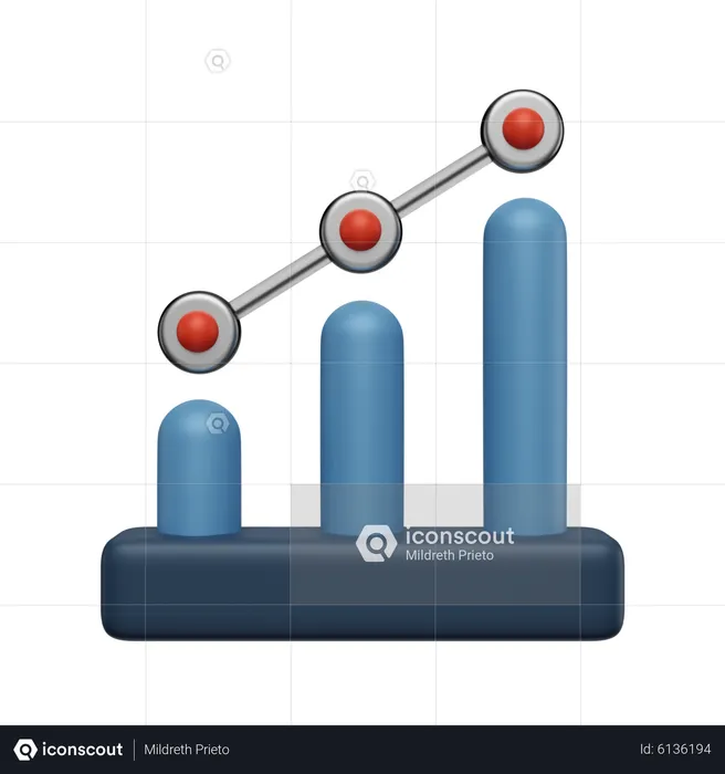 Growth Chart  3D Icon