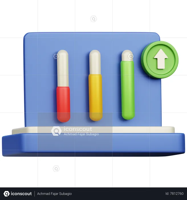 Growth Chart  3D Icon