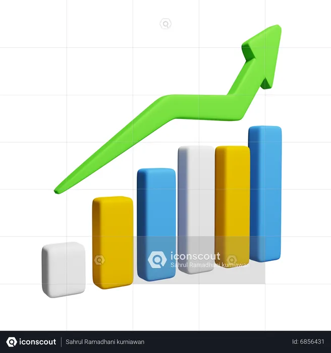 Growth Chart  3D Icon