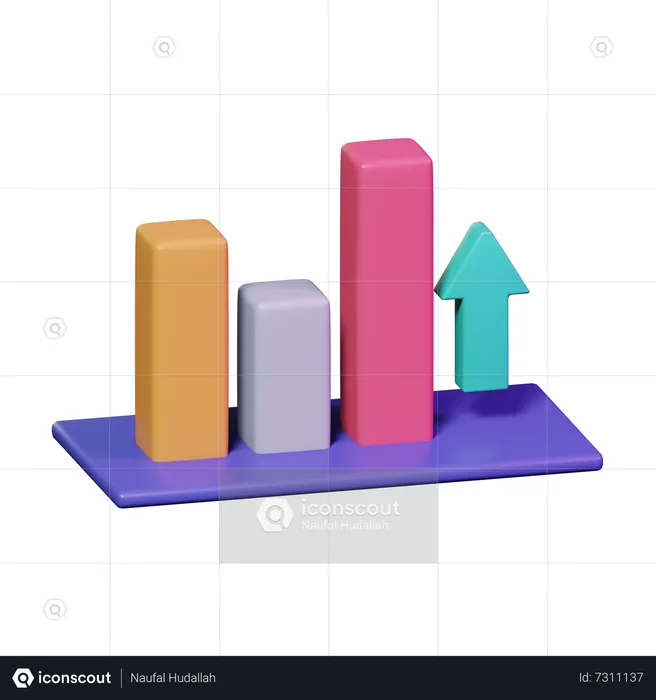 Growth Chart  3D Icon