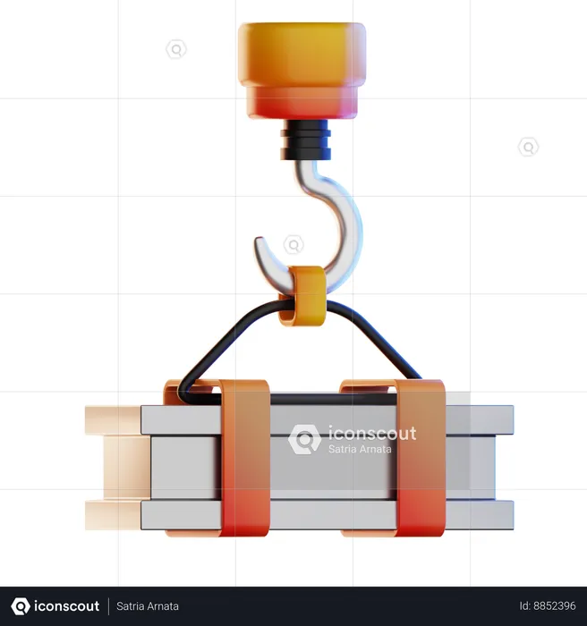 Grua de construccion  3D Icon