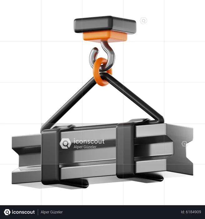 Grua de construccion  3D Icon