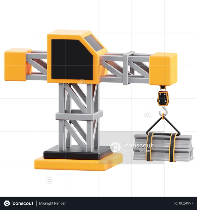 Grue de chantier  3D Icon