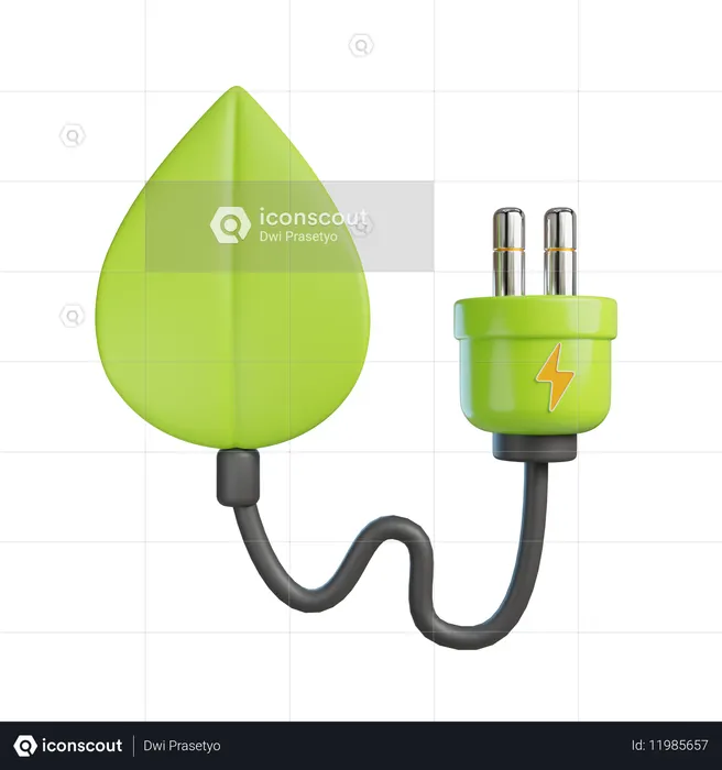 Grüne Energie  3D Icon