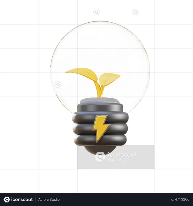 Grüne Energie  3D Illustration