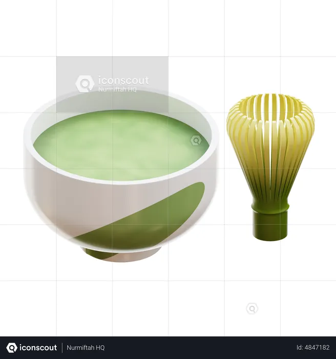 Grüner Tee  3D Icon