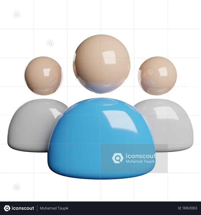 Grupo de usuários  3D Icon
