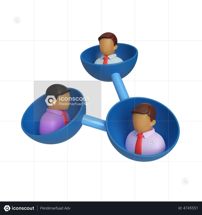 Grupo de negocios  3D Icon