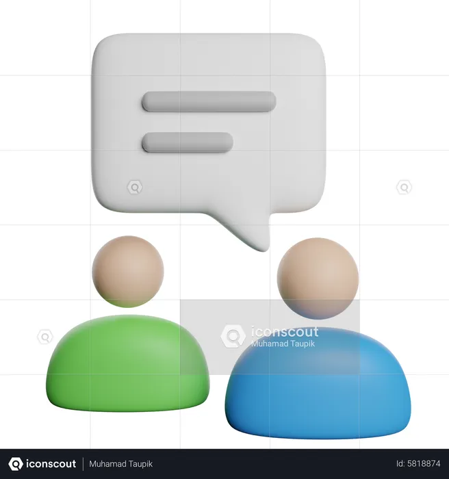 Gruppenchat  3D Icon