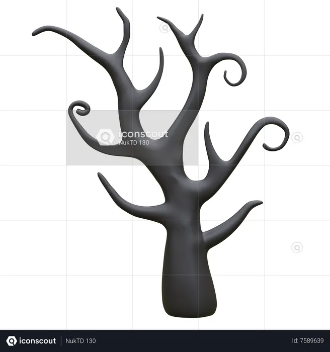 Gruseliger Baum  3D Icon