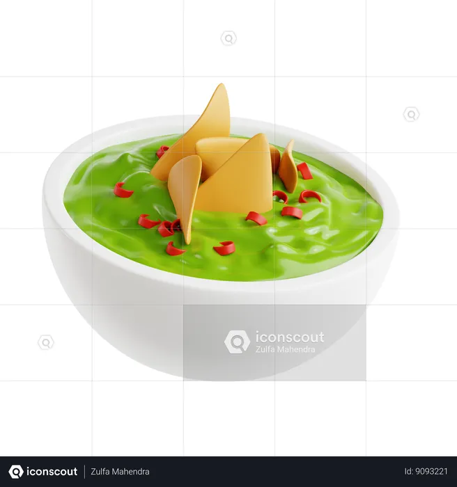 Guacamole  3D Icon