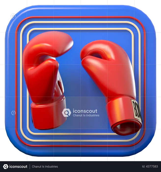 Guante de boxeo  3D Illustration