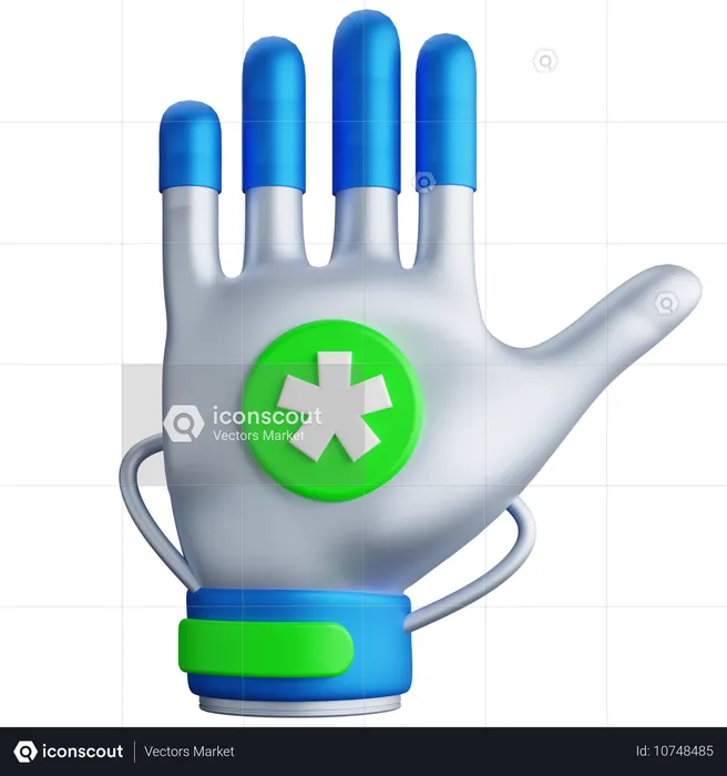 Guante medico  3D Icon