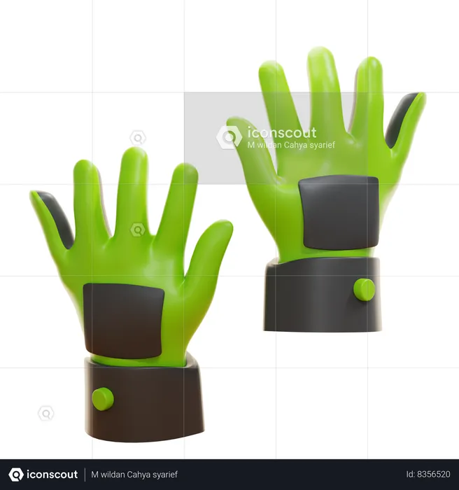 Guantes  3D Icon