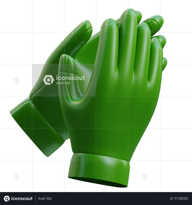 Guantes  3D Icon