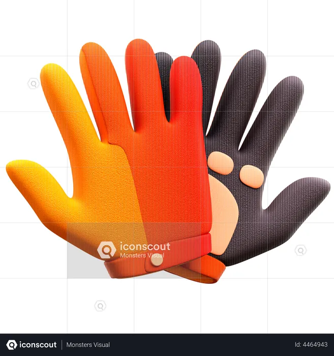 Guantes  3D Illustration