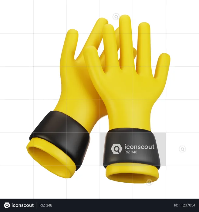 Guantes agrícolas  3D Icon