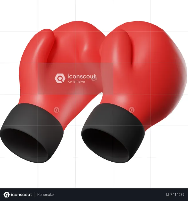 Guantes de boxeo  3D Icon