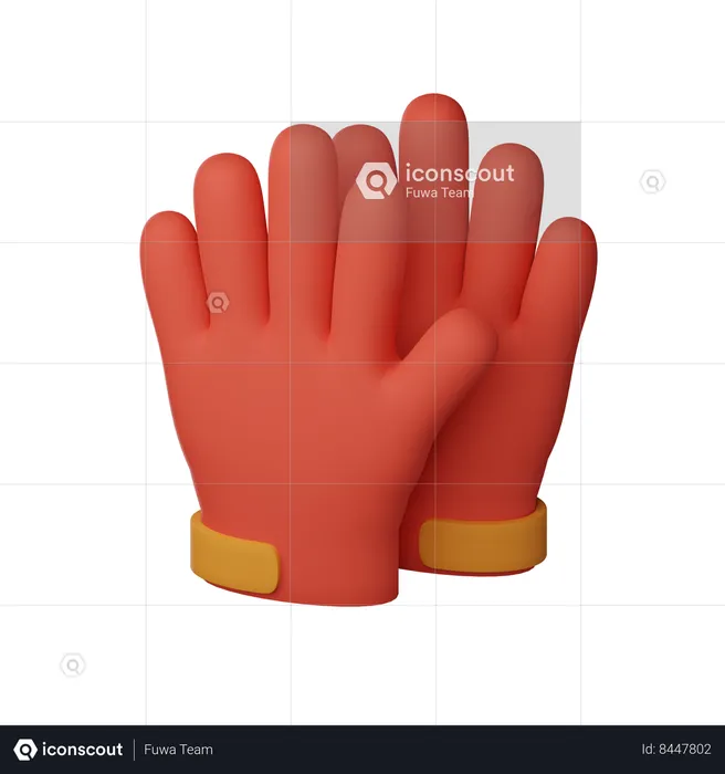 Guantes de golf  3D Icon