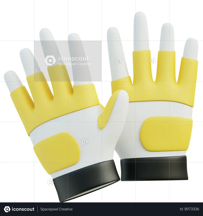 Guantes de golf  3D Icon