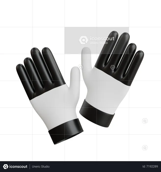 Guantes de golf  3D Icon