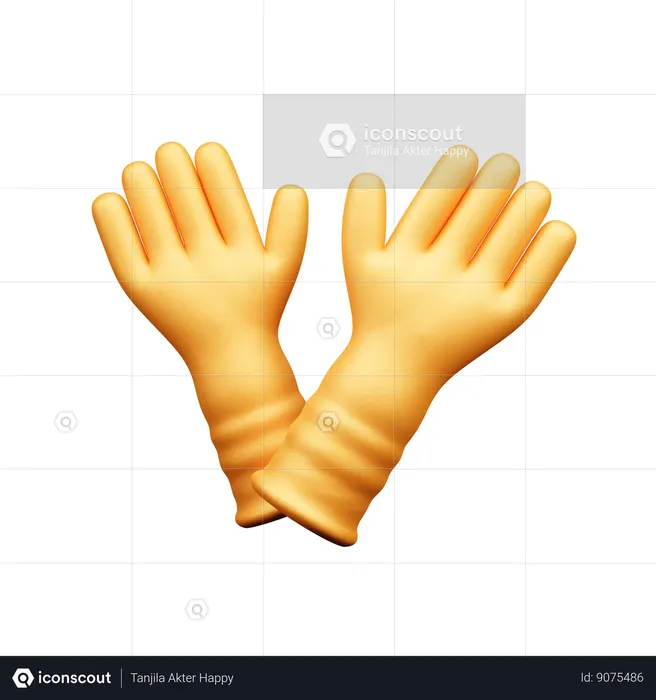 Guantes de la mano  3D Icon