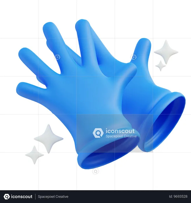 Guantes de la mano  3D Icon