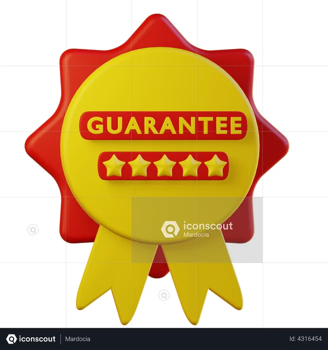 Guarantee Badge  3D Illustration