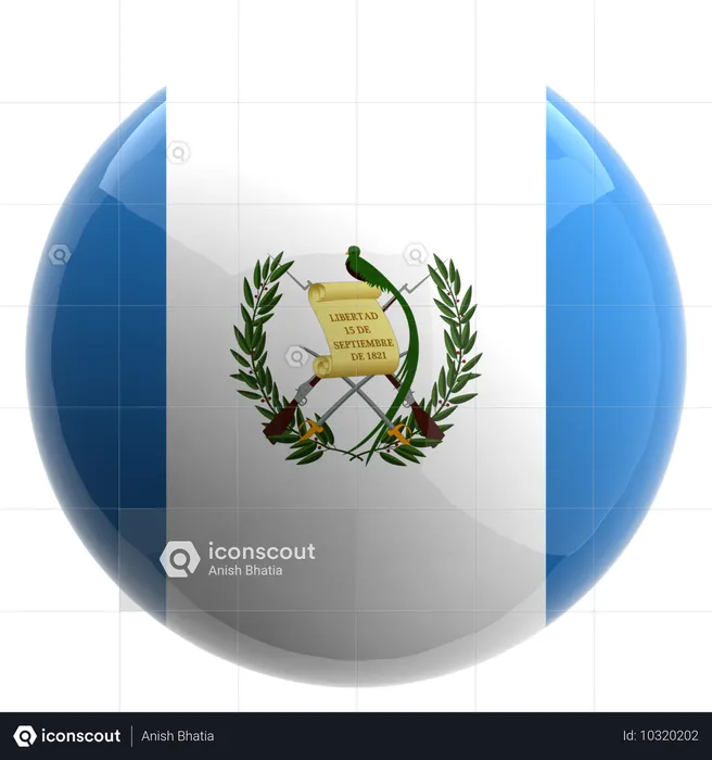 Guatemala Flag 3D Icon