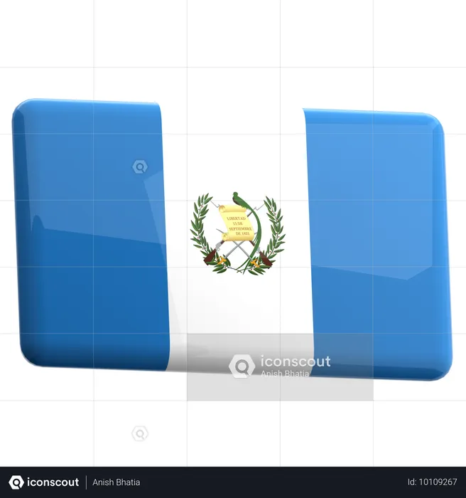 Guatemala Flag 3D Icon