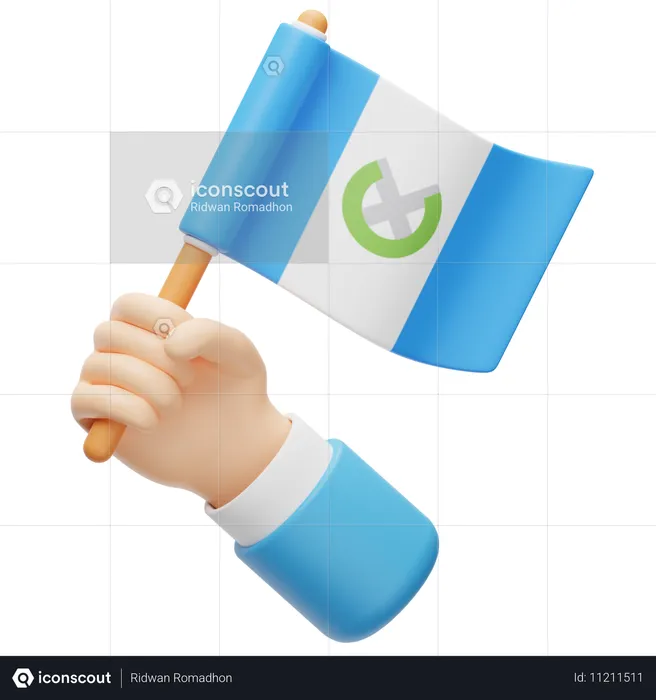 Guatemala Flag Flag 3D Icon