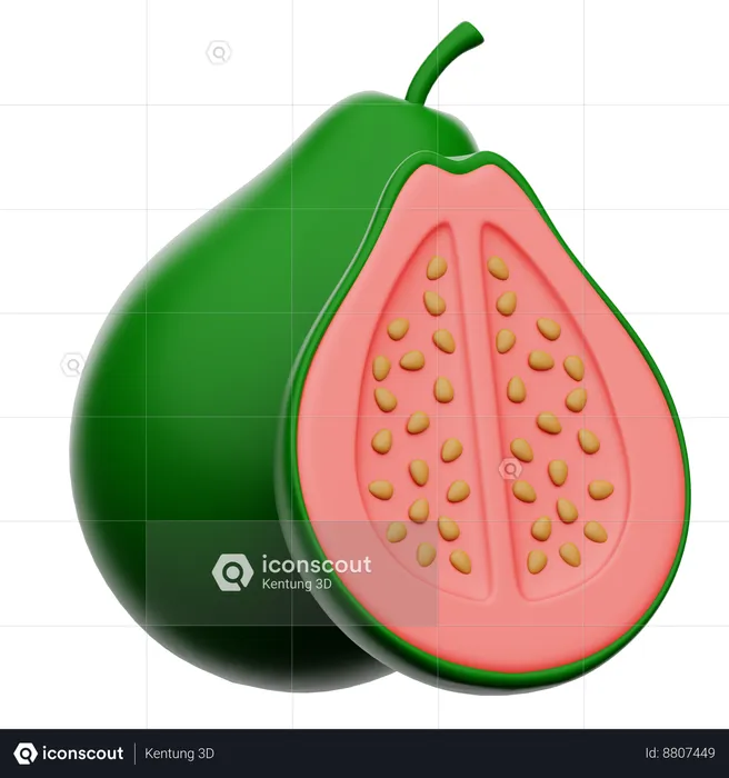 Guava  3D Icon